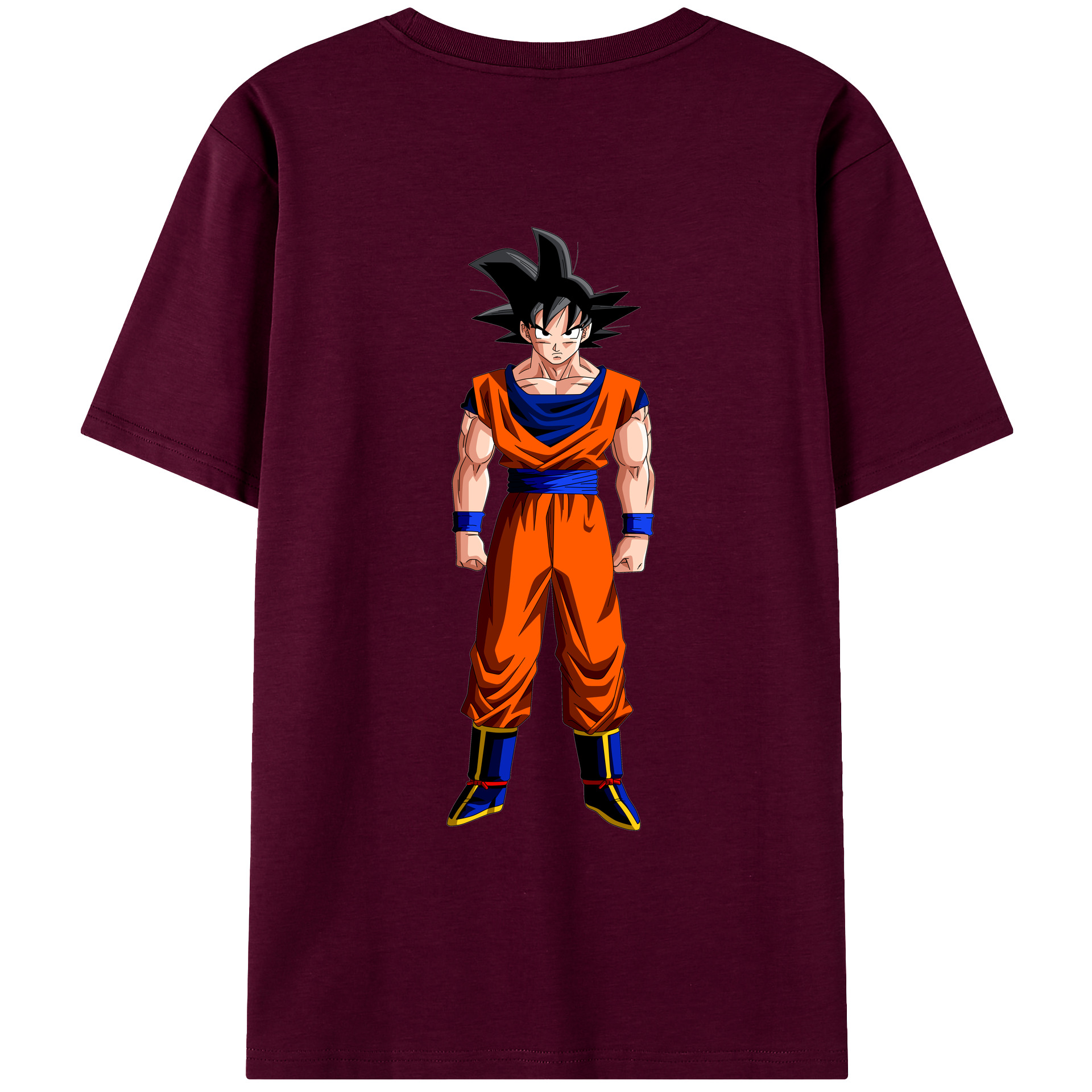 （画像用） ドラゴンボール 孫悟空（そん ごくう）Son Goku カカロット DRAGON BALL Kakarotto レディース半袖Tシャツ(バックプリント)